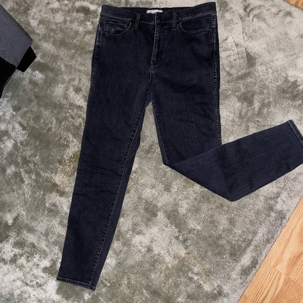 Madewell Black High Rise Skinny Jeans